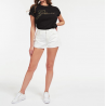 T-SHIRT GUESS STONES AND FLOWERS NOIR