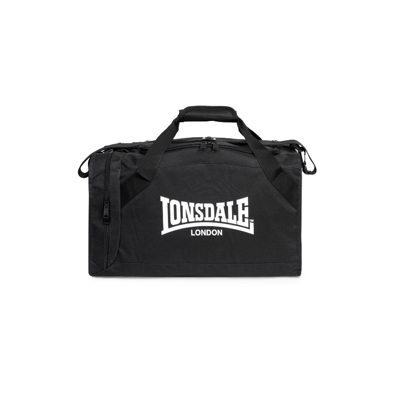 Sac De Sport Lonsdale London – Fourre-tout Moyen-grand, Gris, Logo Orange, Solide