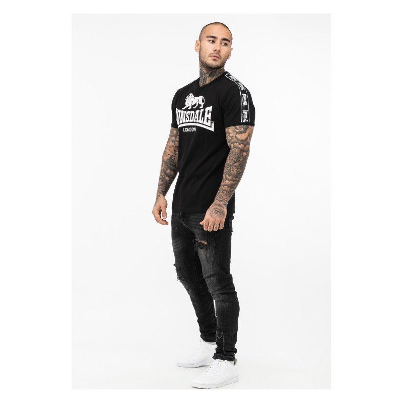 T-SHIRT STOUR NOIR LONSDALE