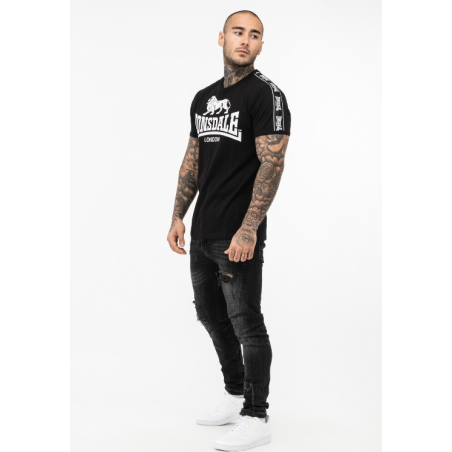 T-SHIRT STOUR NOIR LONSDALE