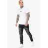 T-SHIRT SKULLY BLANC HARDCORE UNITED