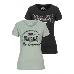 T-SHIRT DOUBLE PACK ROWRAH LONSDALE