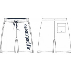 SHORT DE PLAGE BUGGERRU BLANC OCEAN PACIFIC