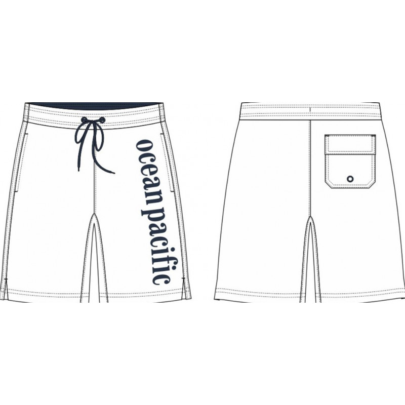SHORT DE PLAGE BUGGERRU BLANC OCEAN PACIFIC