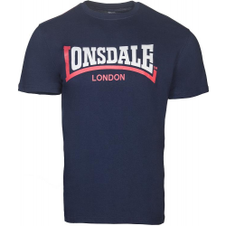 T-SHIRT TWO TONE NAVY LONSDALE